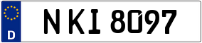 Trailer License Plate